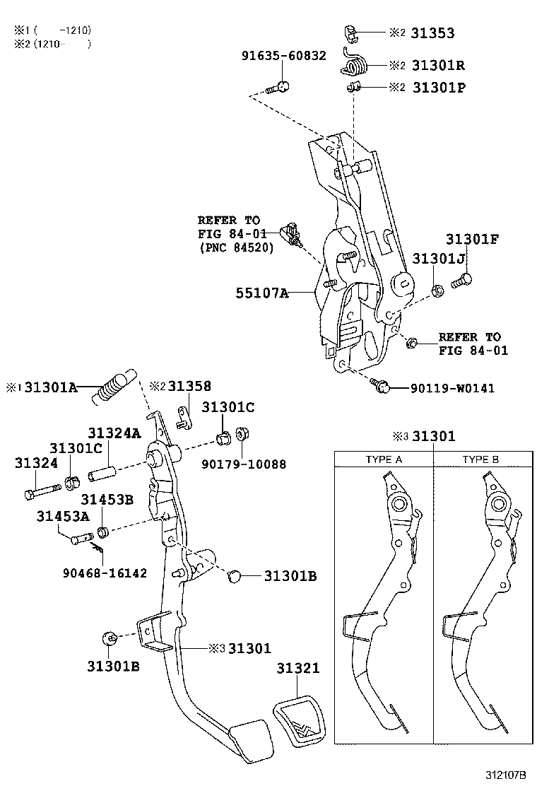  AVENSIS |  CLUTCH PEDAL FLEXIBLE HOSE