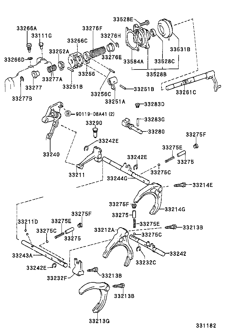 YARIS | GEAR SHIFT FORK LEVER SHAFT MTM
