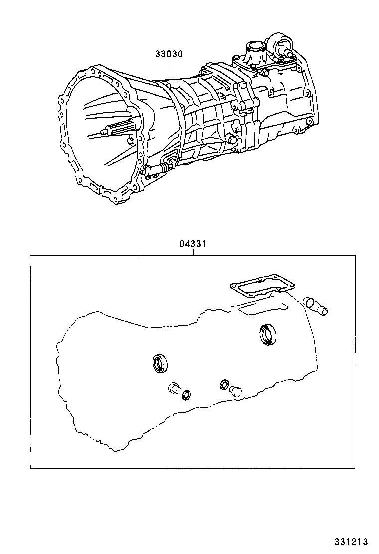  HIACE HIACE S B V |  TRANSAXLE OR TRANSMISSION ASSY GASKET KIT MTM