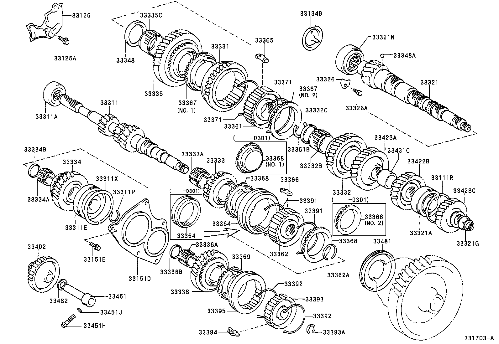  YARIS ECHO VERSO |  TRANSMISSION GEAR MTM