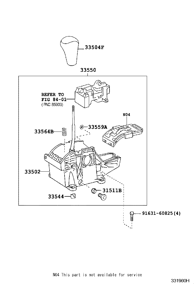  LAND CRUISER 120 |  SHIFT LEVER RETAINER