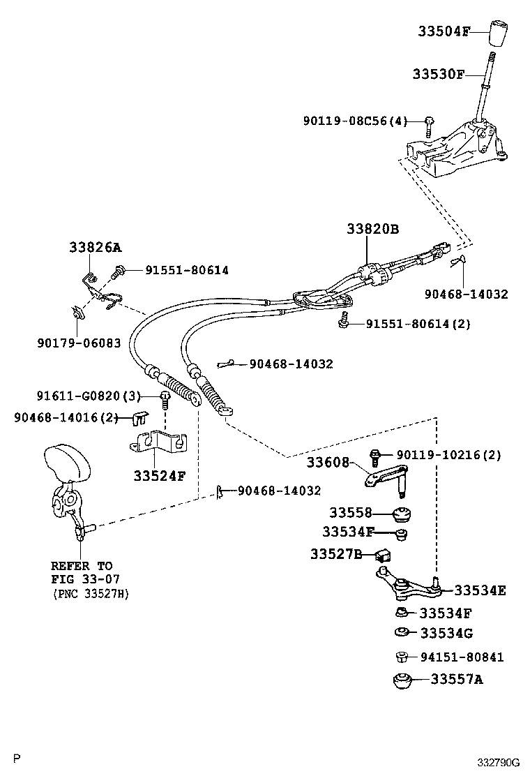  RAV4 |  SHIFT LEVER RETAINER