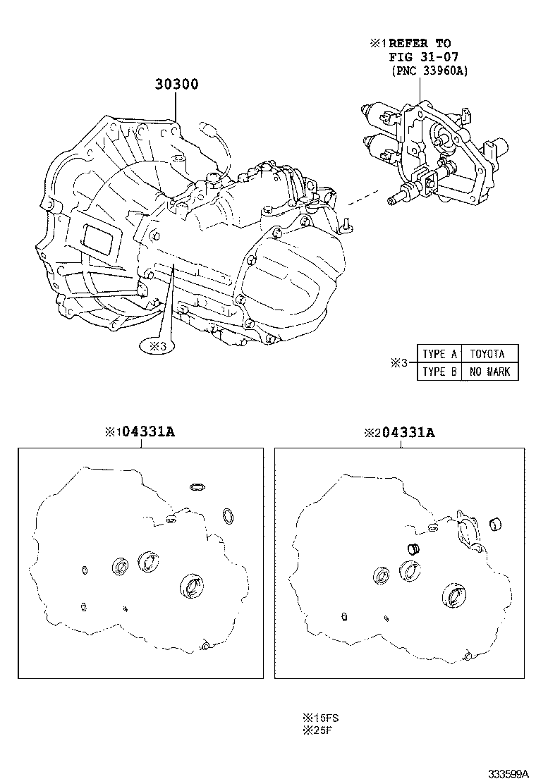 AURIS HYBRID UKP | TRANSAXLE OR TRANSMISSION ASSY GASKET KIT MTM