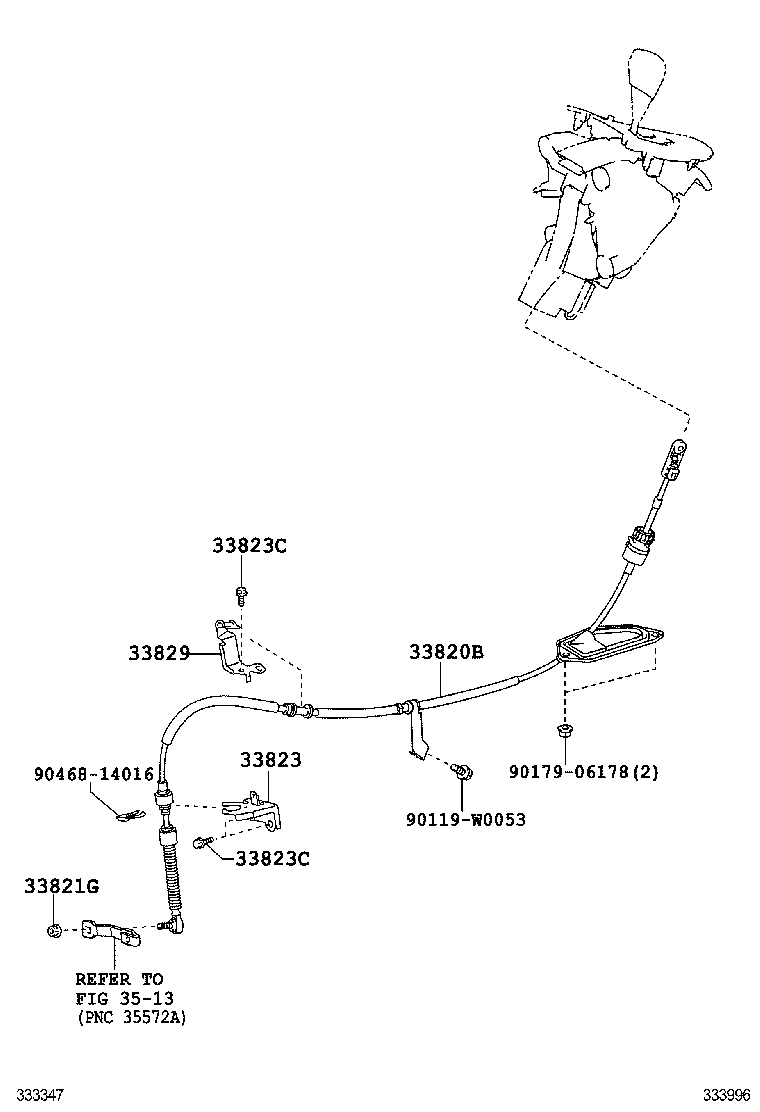  AURIS HYBRID UKP |  SHIFT LEVER RETAINER