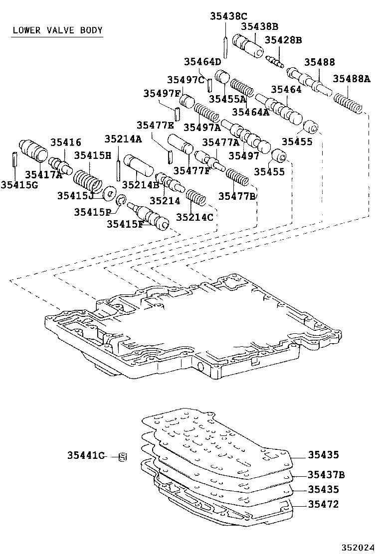  COASTER |  VALVE BODY OIL STRAINER ATM