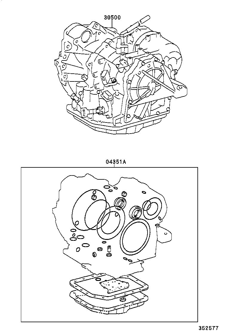  PREVIA TARAGO |  TRANSAXLE OR TRANSMISSION ASSY GASKET KIT ATM