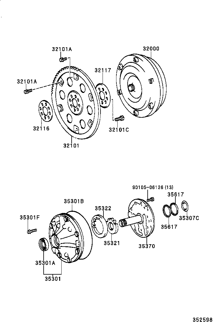  IS200 300 |  TORQUE CONVERTER FRONT OIL PUMP CHAIN ATM