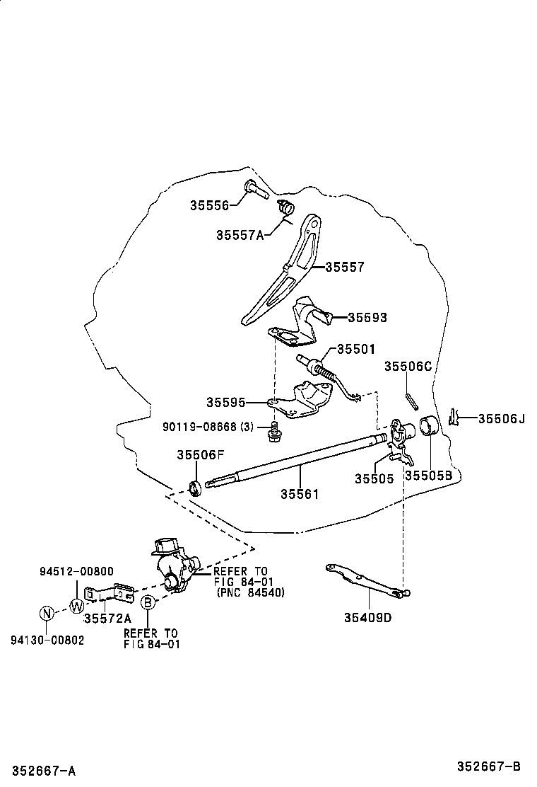  AVENSIS |  THROTTLE LINK VALVE LEVER ATM