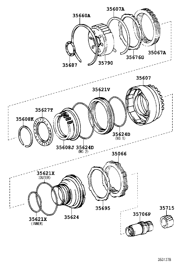  SC430 |  CENTER SUPPORT PLANETARY SUN GEAR ATM