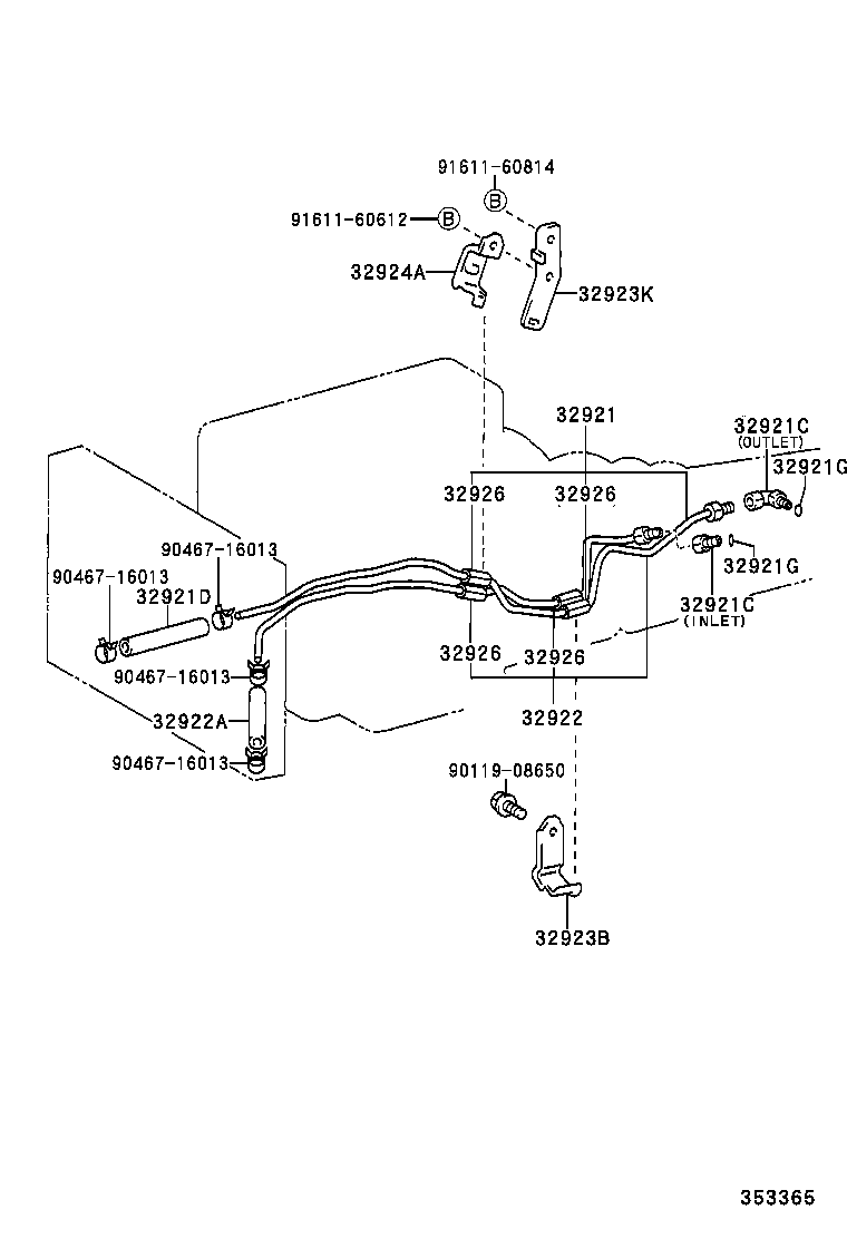  IS200 300 |  OIL COOLER TUBE ATM