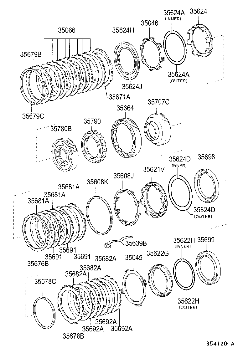  LAND CRUISER 120 |  CENTER SUPPORT PLANETARY SUN GEAR ATM