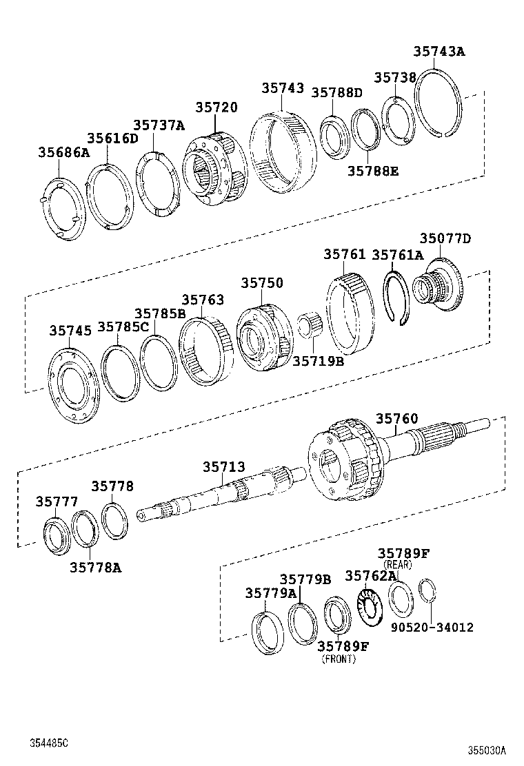  GS30 35 43 460 |  PLANETARY GEAR REVERSE PISTON COUNTER GEAR ATM