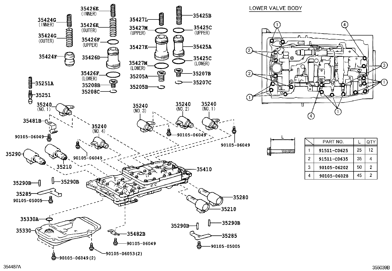  GS30 35 43 460 |  VALVE BODY OIL STRAINER ATM