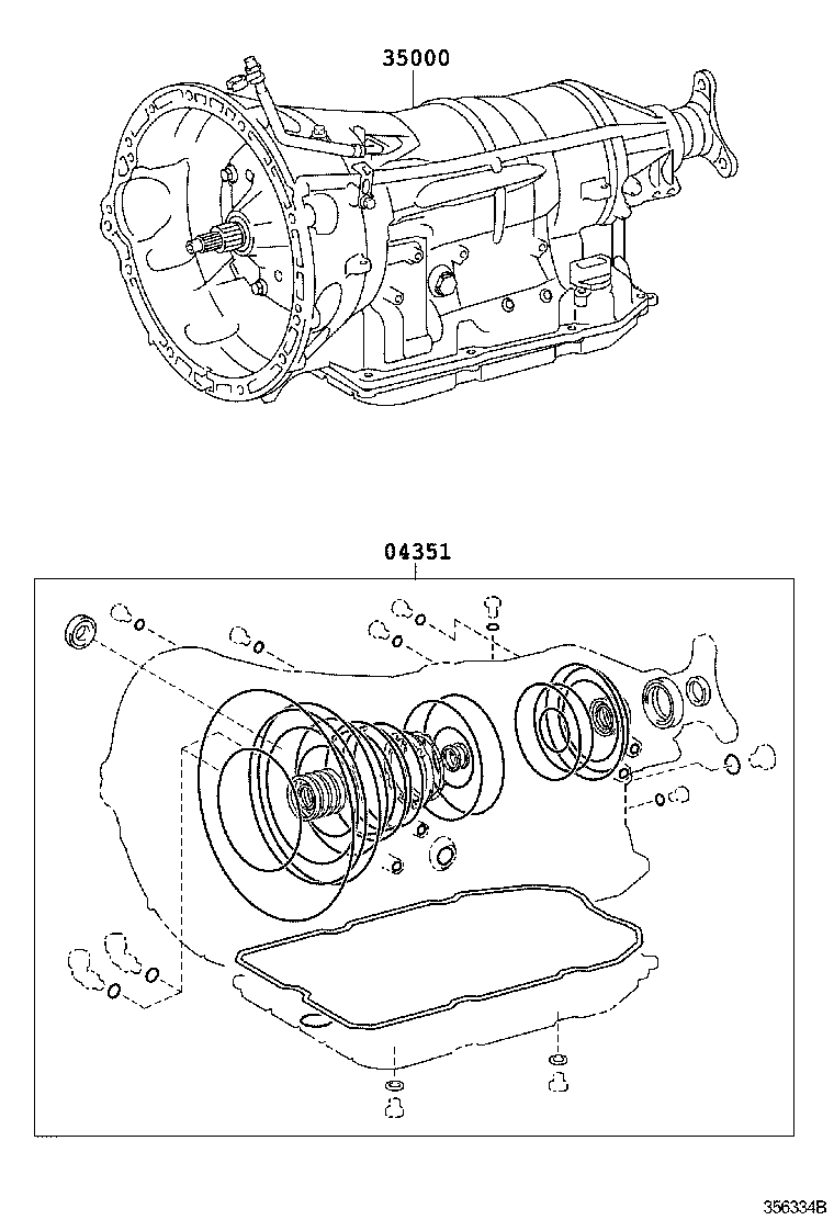  GS30 35 43 460 |  TRANSAXLE OR TRANSMISSION ASSY GASKET KIT ATM