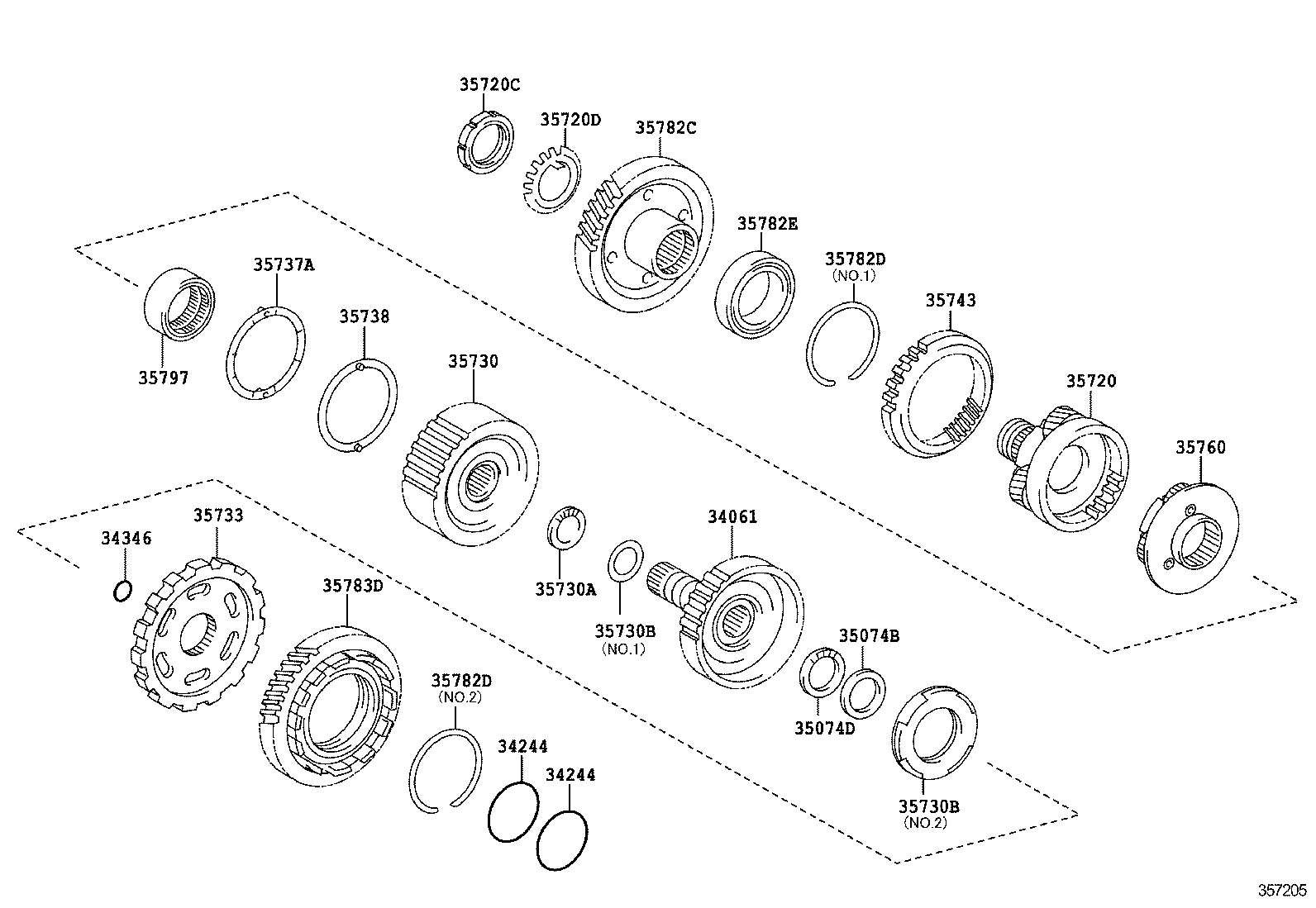  RAV4 |  PLANETARY GEAR REVERSE PISTON COUNTER GEAR ATM