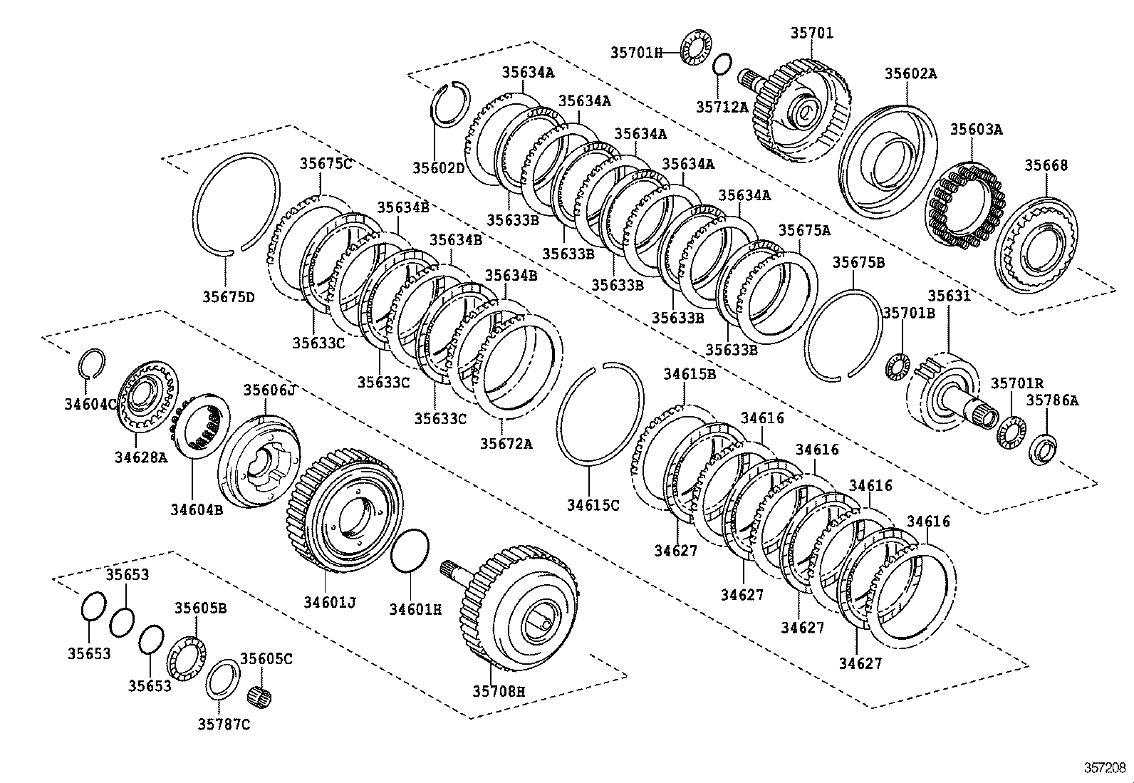  RAV4 |  BRAKE BAND MULTIPLE DISC CLUTCH ATM