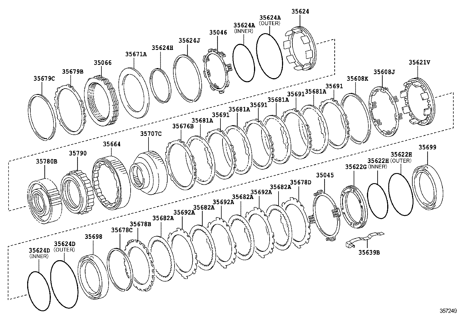  GX460 |  CENTER SUPPORT PLANETARY SUN GEAR ATM