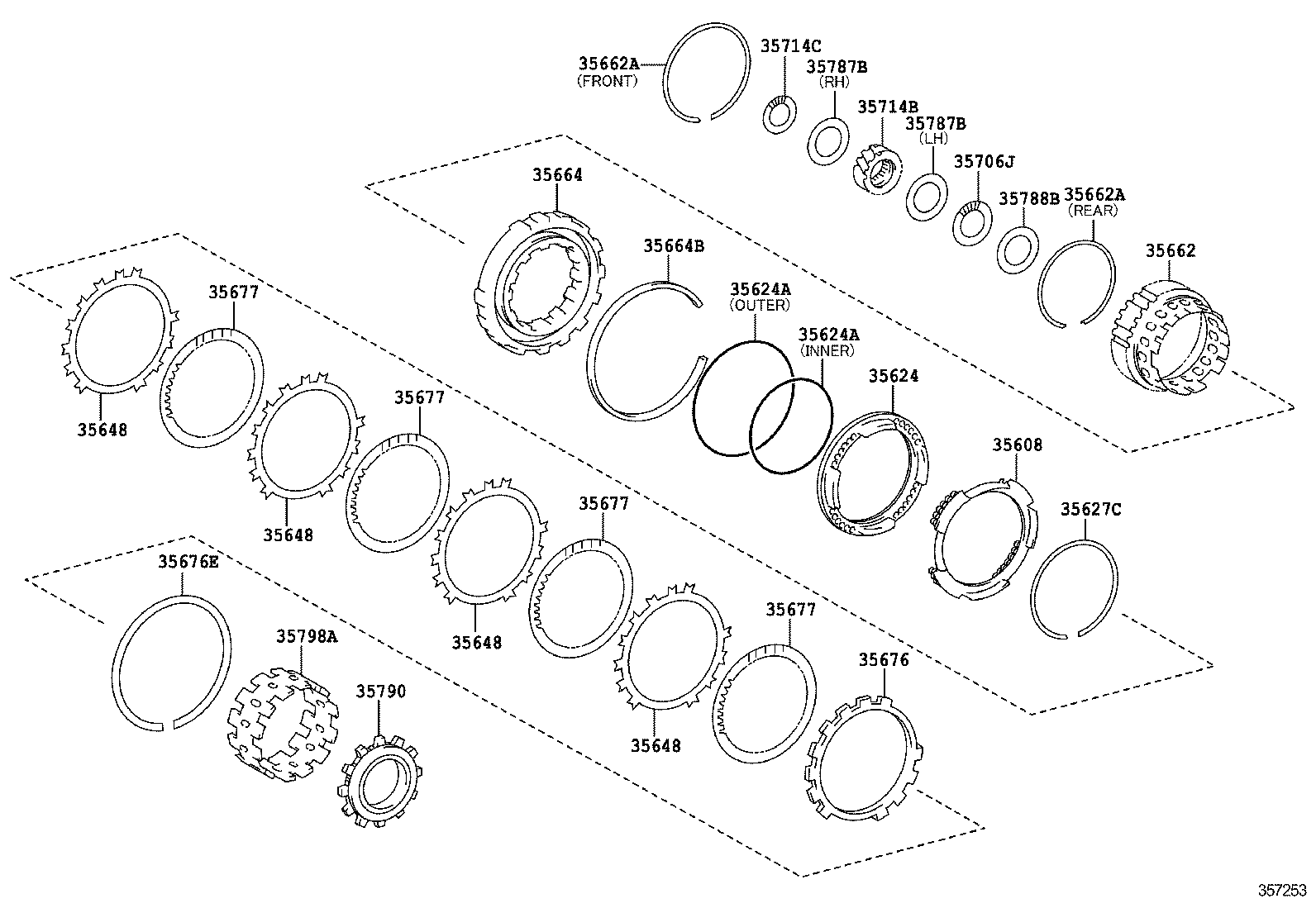  RAV4 |  CENTER SUPPORT PLANETARY SUN GEAR ATM