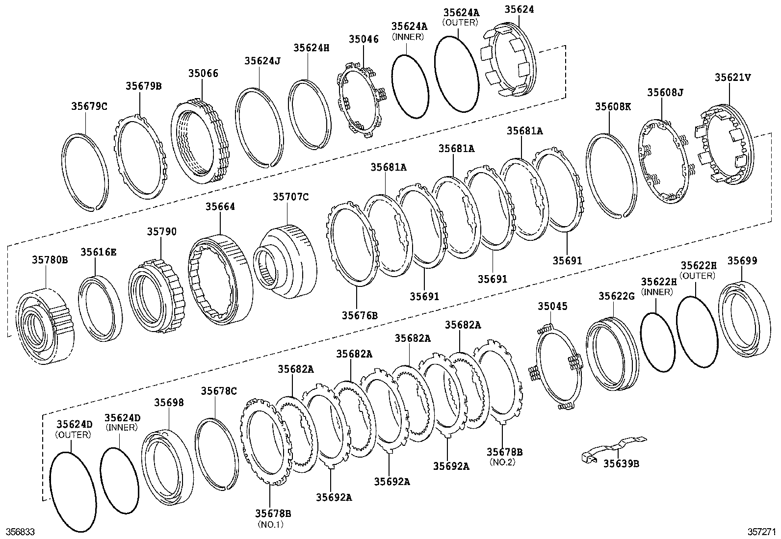  IS250C |  CENTER SUPPORT PLANETARY SUN GEAR ATM