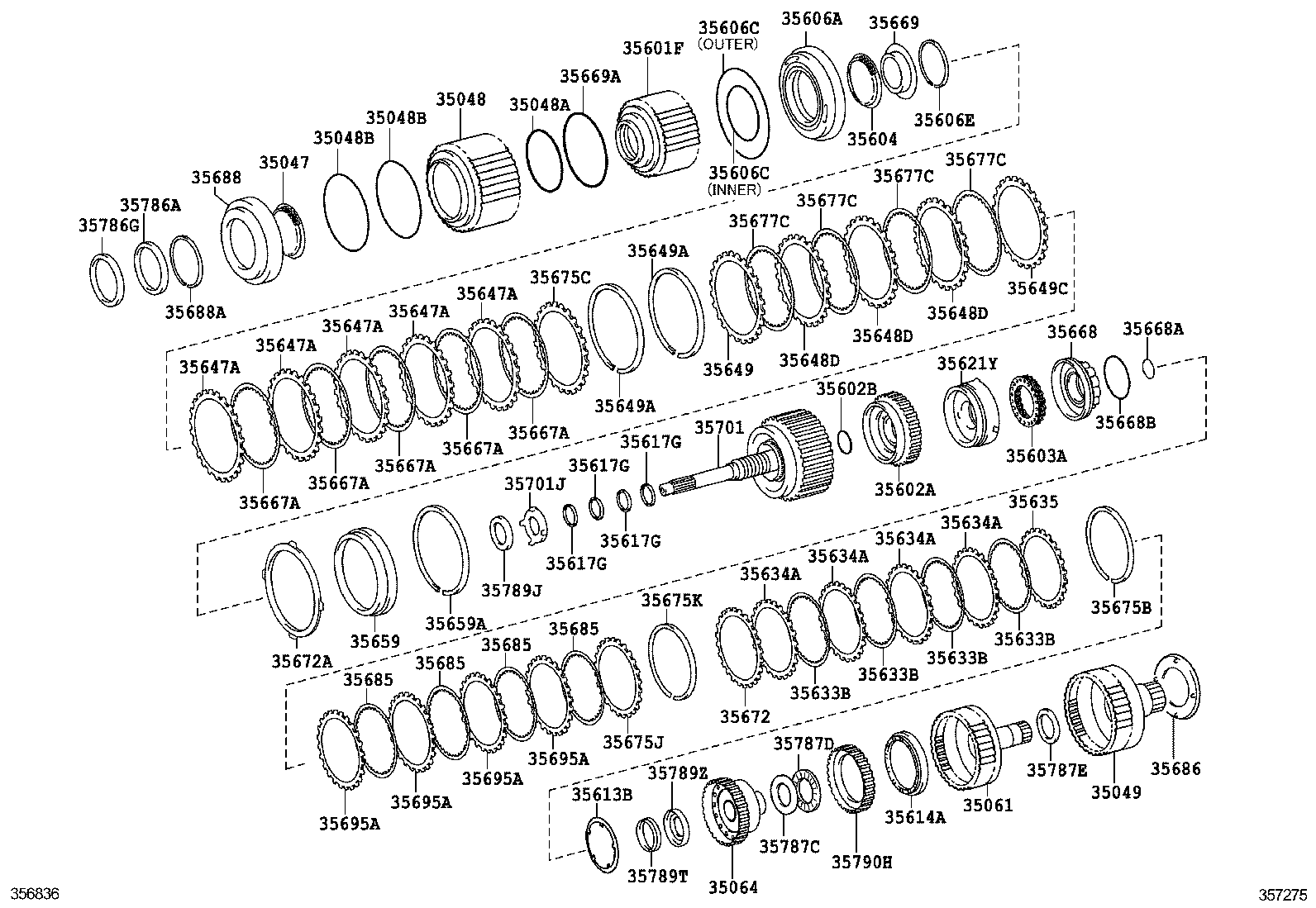  IS250C |  BRAKE BAND MULTIPLE DISC CLUTCH ATM