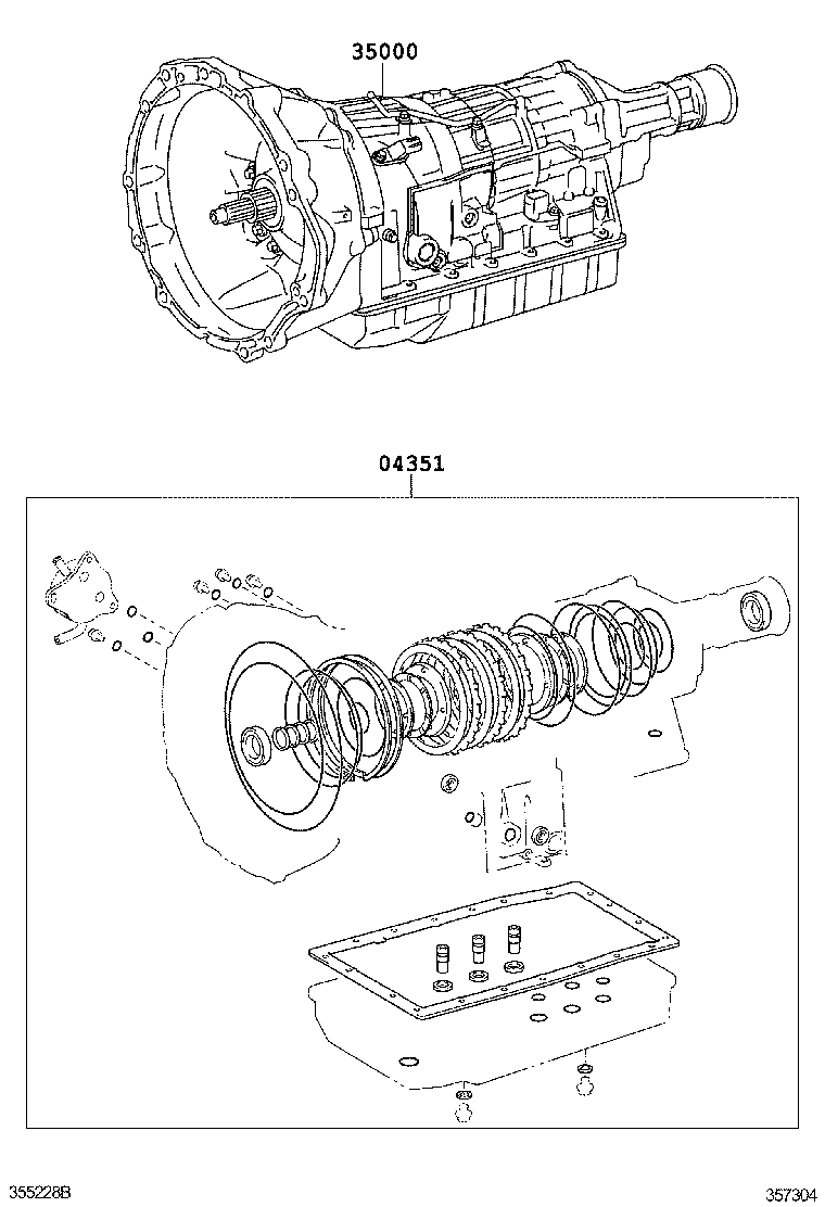  IS250C |  TRANSAXLE OR TRANSMISSION ASSY GASKET KIT ATM