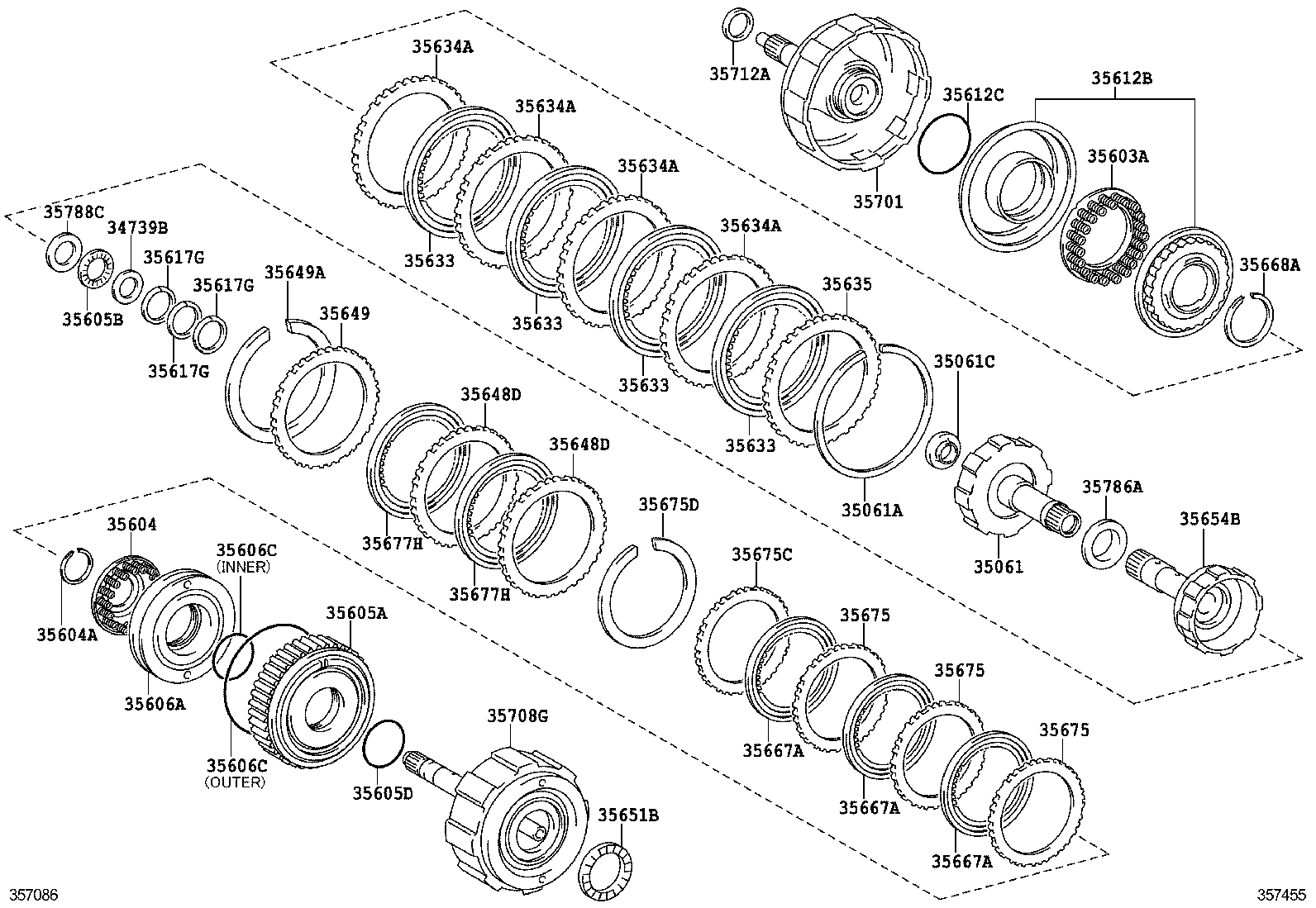  AURIS HYBRID UKP |  BRAKE BAND MULTIPLE DISC CLUTCH ATM