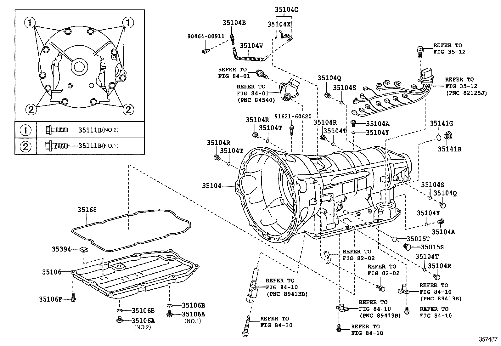  LS460 460L |  TRANSMISSION CASE OIL PAN ATM