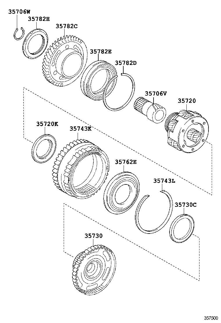  RX270 350 450H |  PLANETARY GEAR REVERSE PISTON COUNTER GEAR ATM