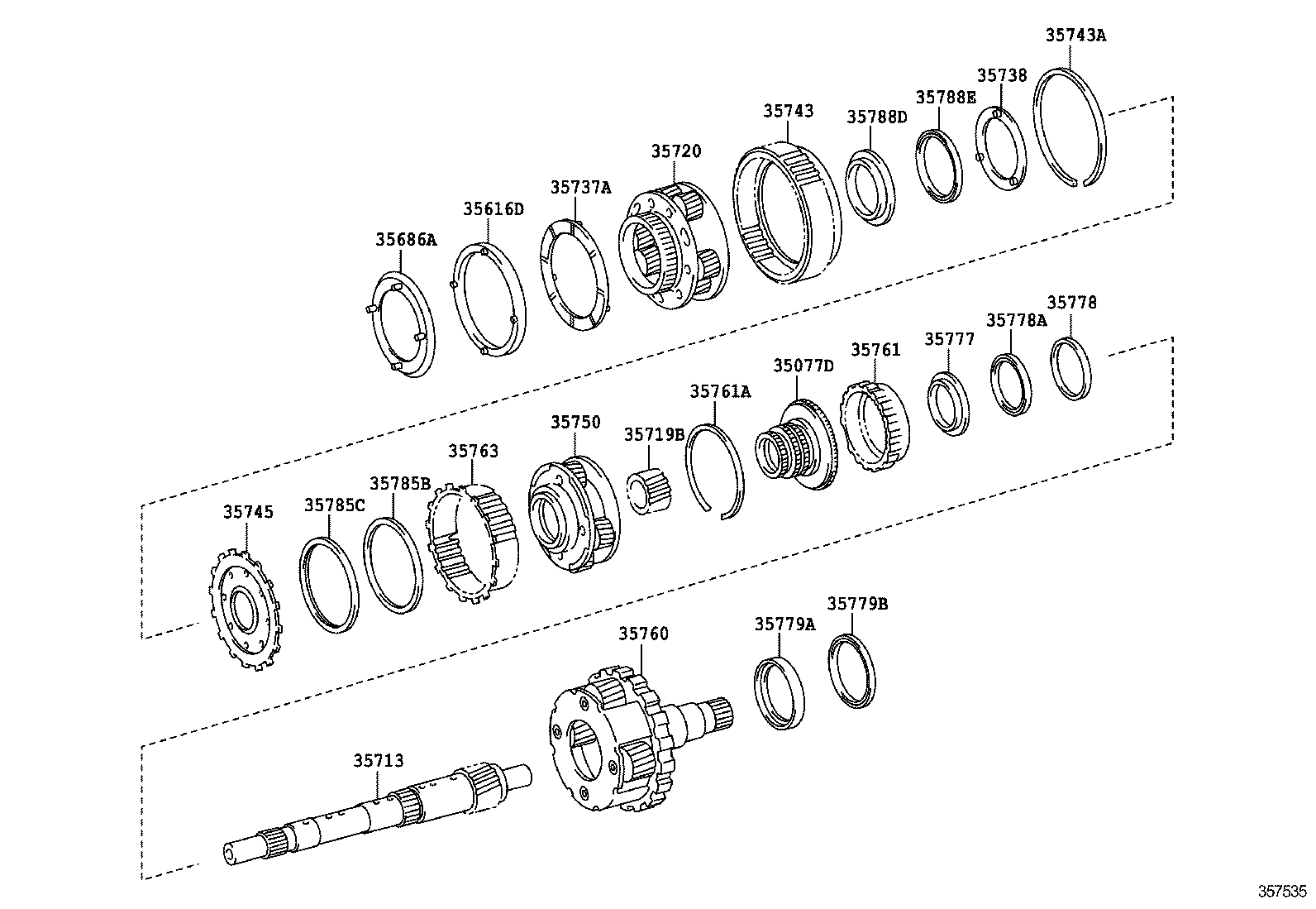  GX460 |  PLANETARY GEAR REVERSE PISTON COUNTER GEAR ATM