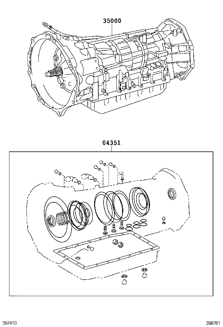  LAND CRUISER 150 |  TRANSAXLE OR TRANSMISSION ASSY GASKET KIT ATM