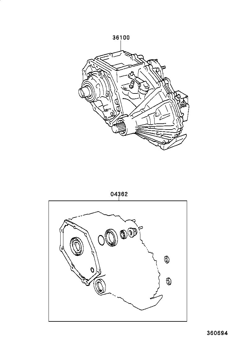  HIACE HIACE S B V |  TRANSFER ASSEMBLY GASKET KIT