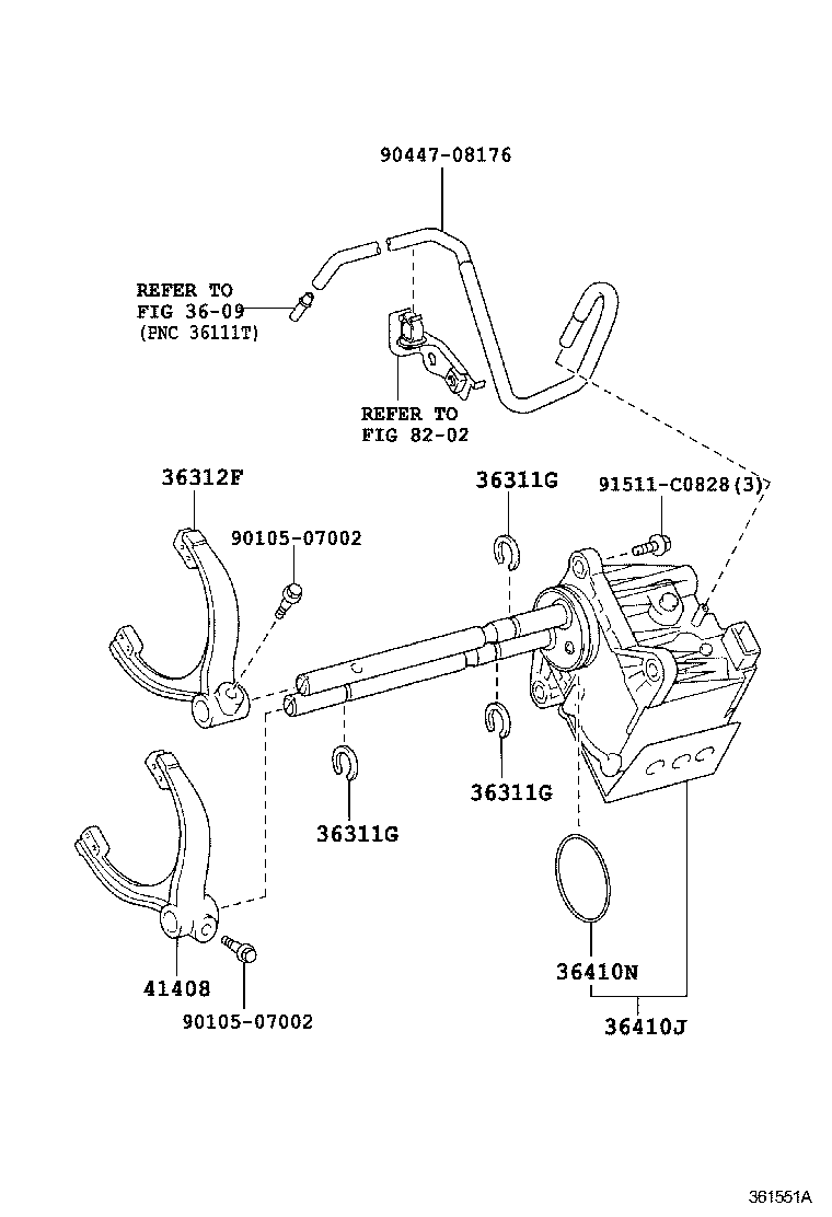  GX460 |  TRANSFER LEVER SHIFT ROD