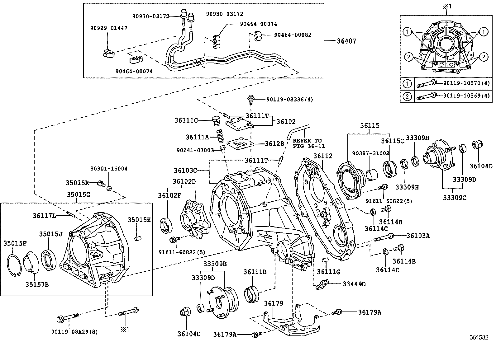  GX460 |  TRANSFER CASE EXTENSION HOUSING