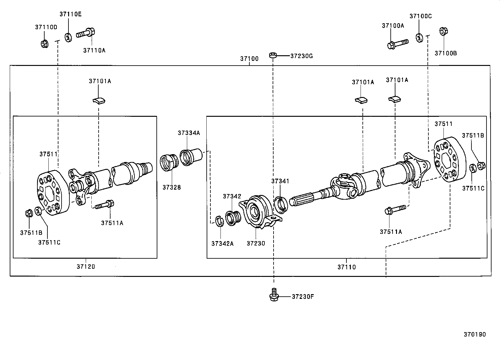  SC430 |  PROPELLER SHAFT UNIVERSAL JOINT