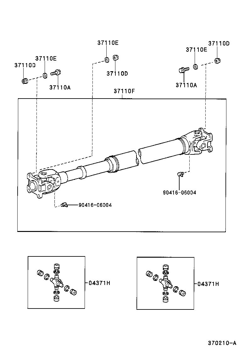  DYNA |  PROPELLER SHAFT UNIVERSAL JOINT