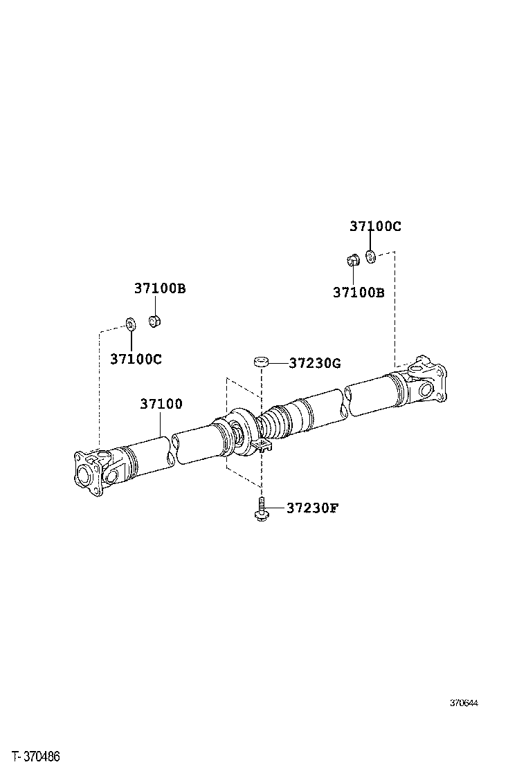  URBAN CRUISER |  PROPELLER SHAFT UNIVERSAL JOINT