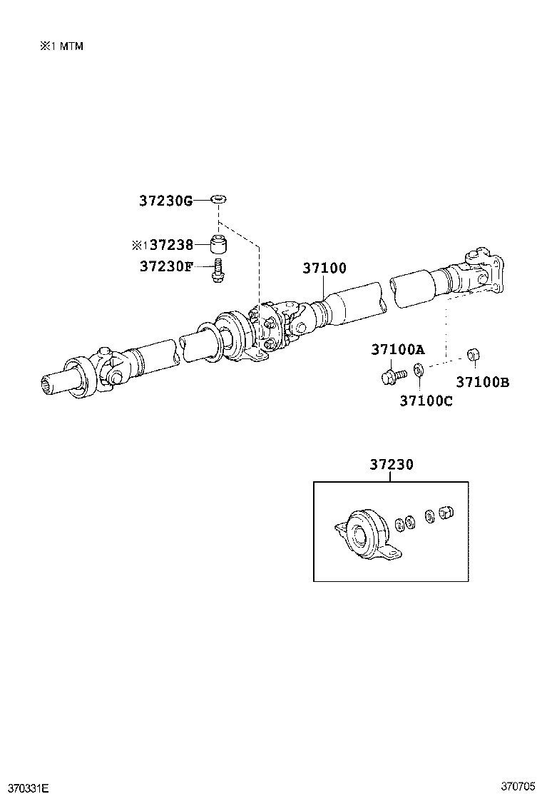  IS250 350 2 D |  PROPELLER SHAFT UNIVERSAL JOINT