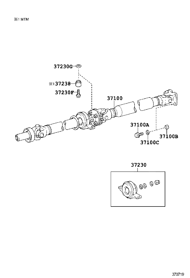  IS250C |  PROPELLER SHAFT UNIVERSAL JOINT