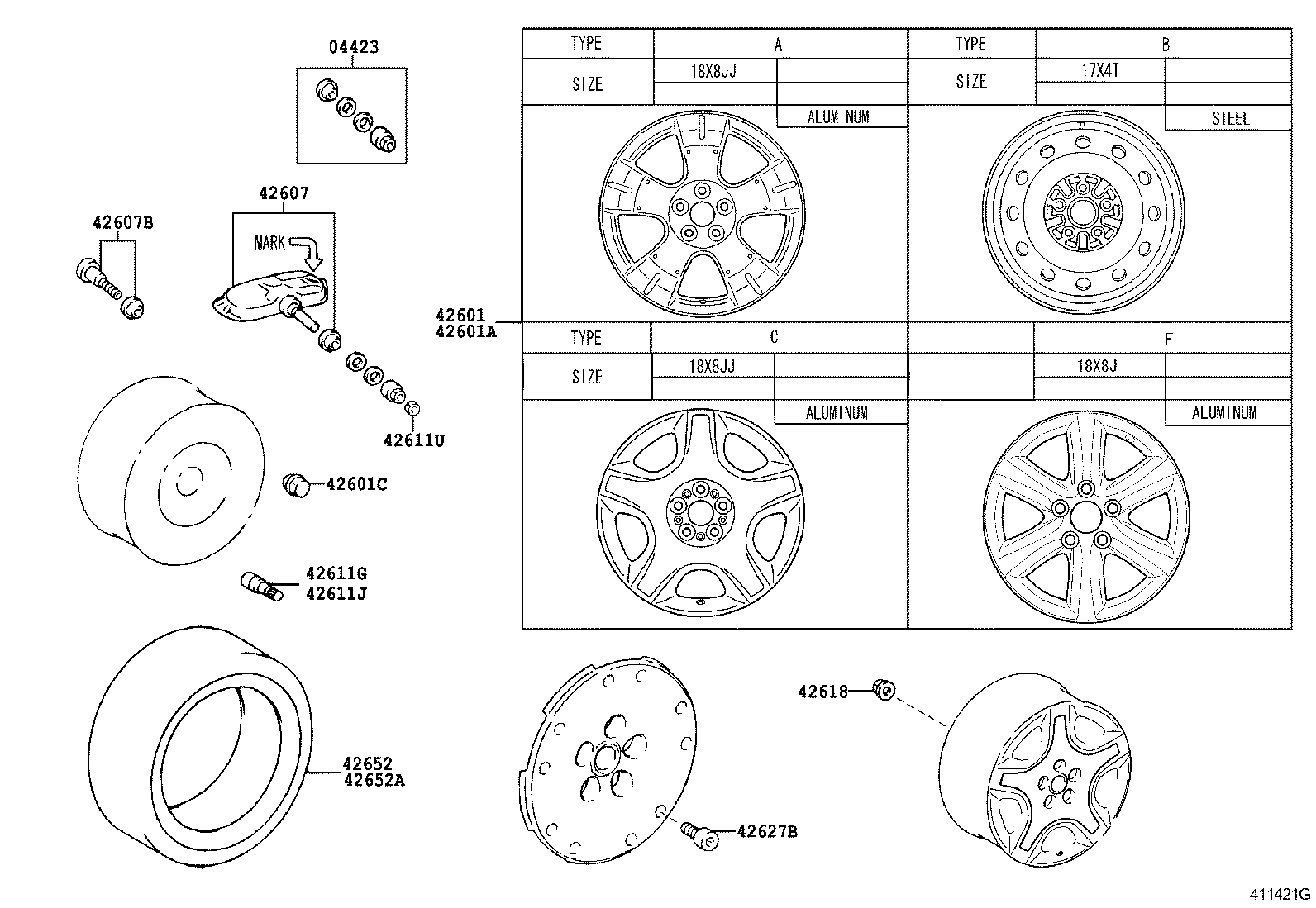  SC430 |  DISC WHEEL WHEEL CAP