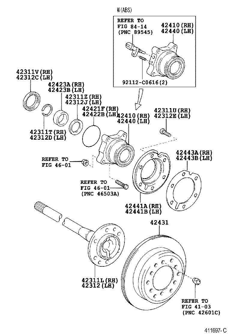  LAND CRUISER 120 |  REAR AXLE SHAFT HUB