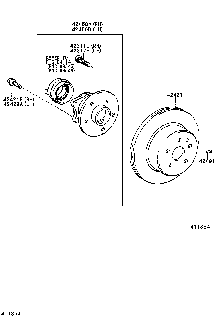  PRIUS |  REAR AXLE SHAFT HUB