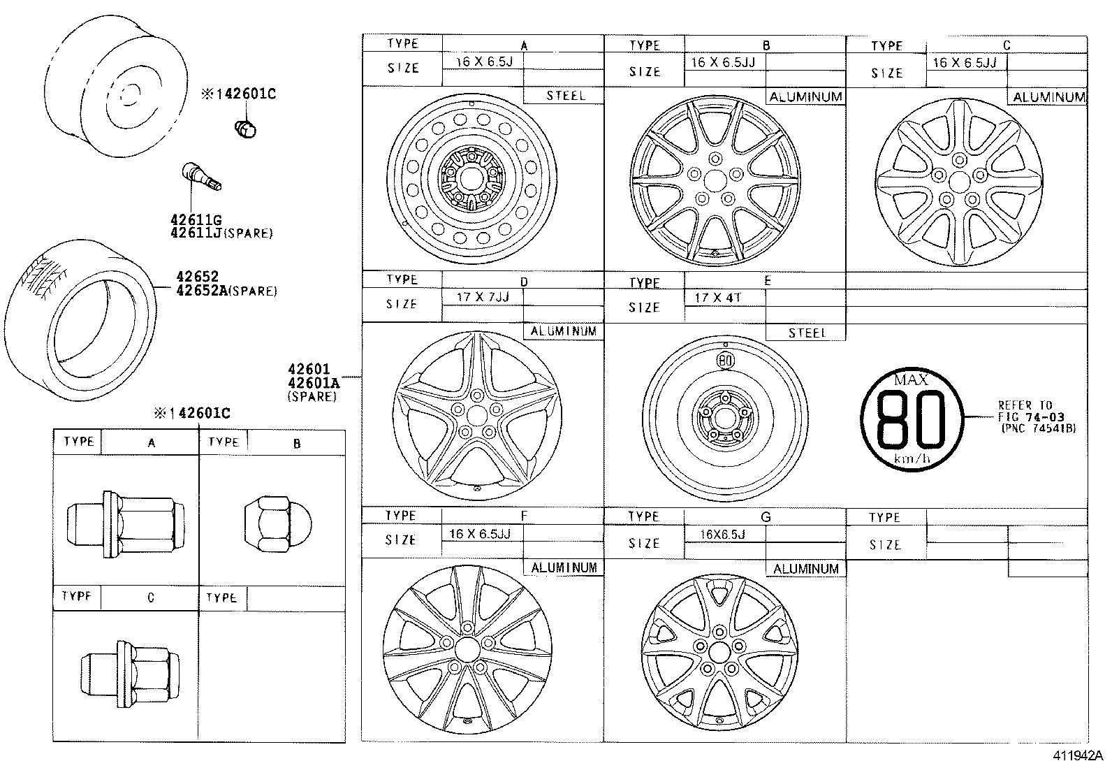  COROLLA VERSO |  DISC WHEEL WHEEL CAP