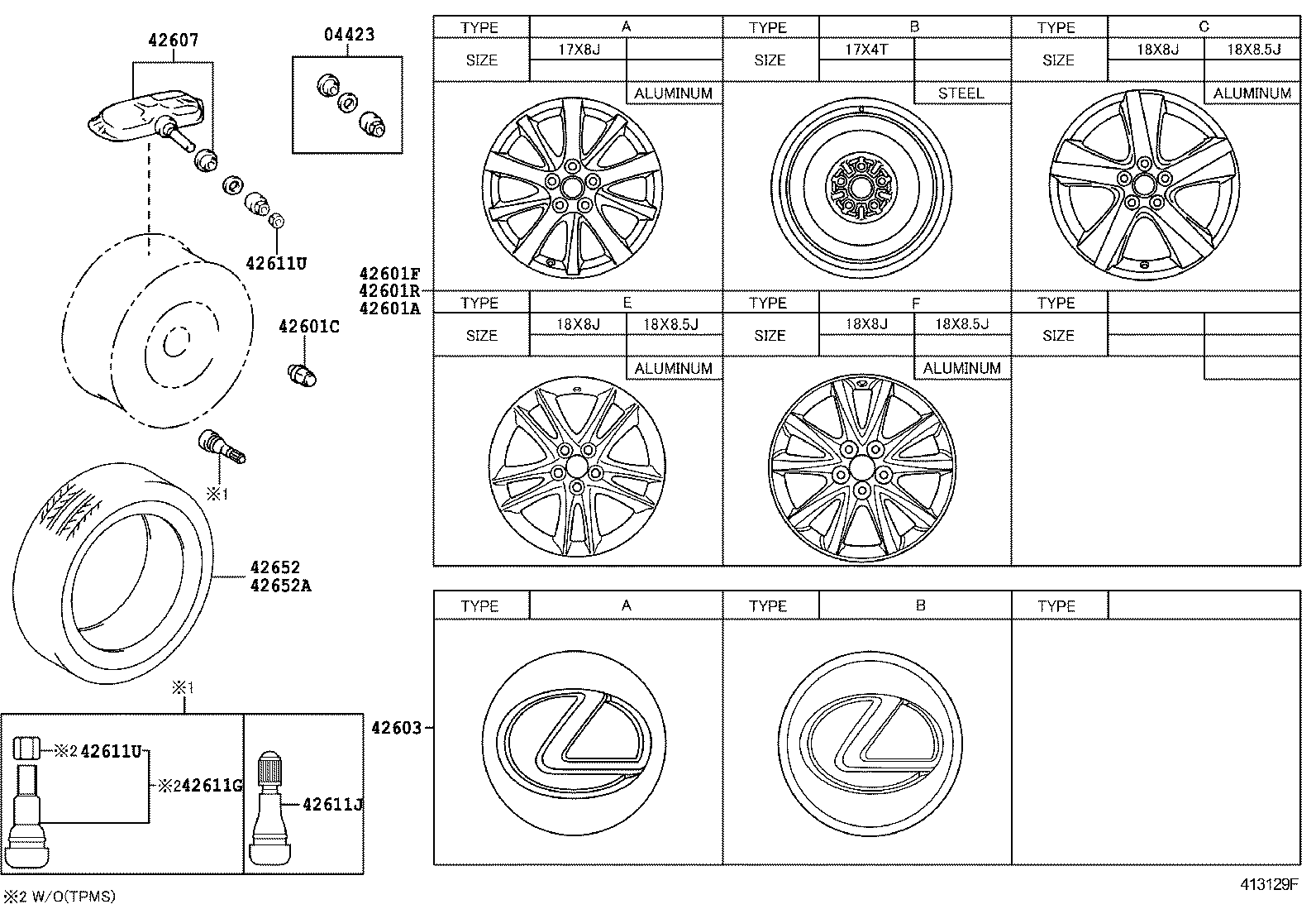  IS250C |  DISC WHEEL WHEEL CAP