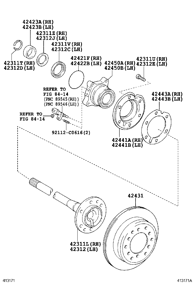  LAND CRUISER 150 |  REAR AXLE SHAFT HUB