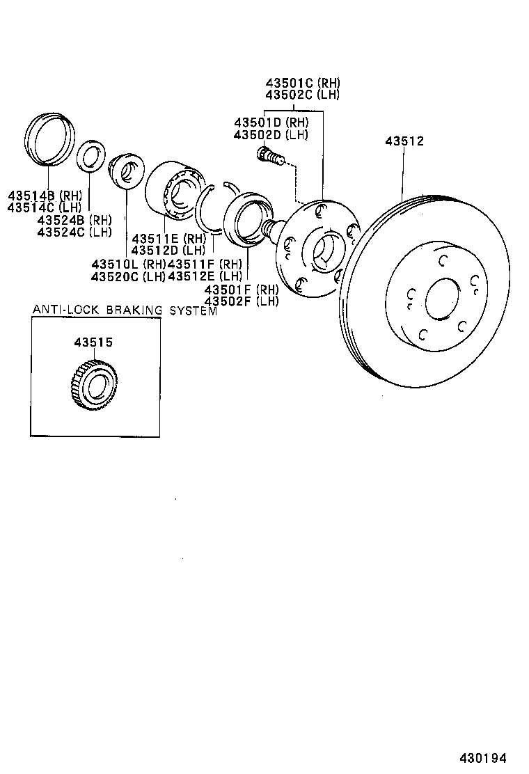  MR2 |  FRONT AXLE HUB