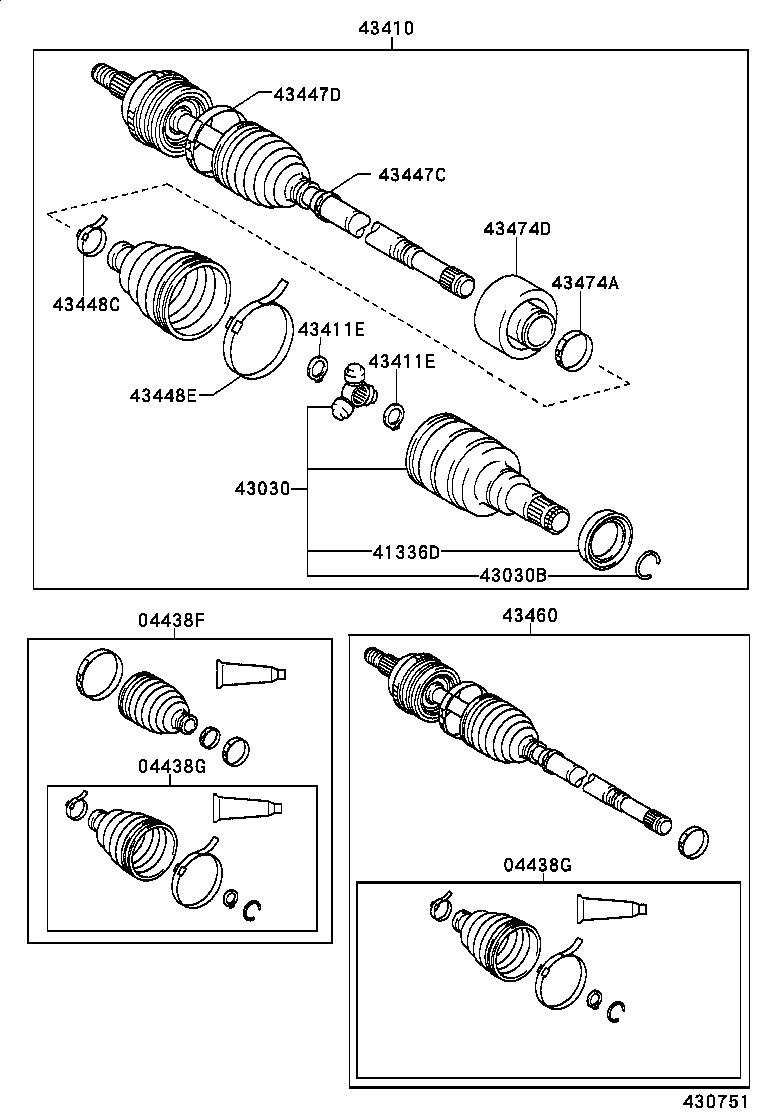  YARIS |  FRONT DRIVE SHAFT