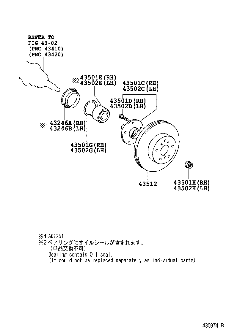  AVENSIS |  FRONT AXLE HUB