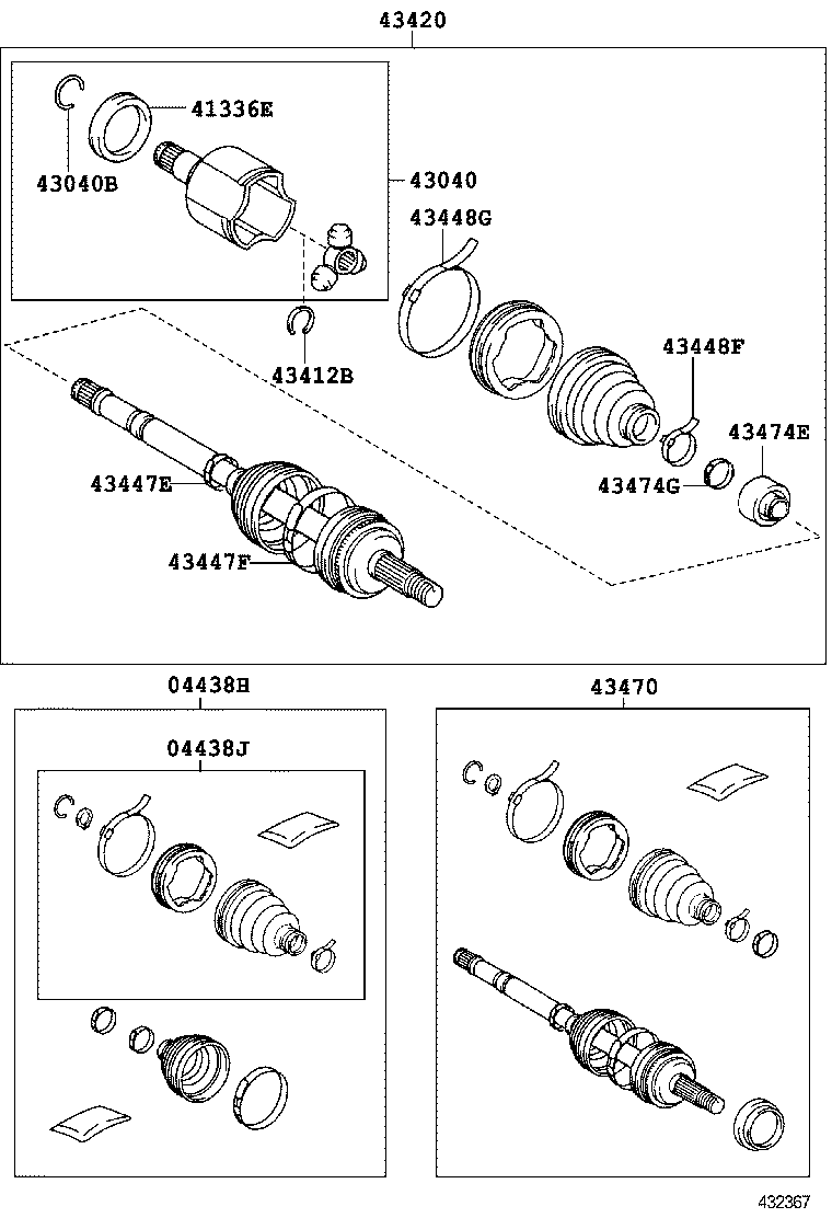  AURIS HYBRID UKP |  FRONT DRIVE SHAFT