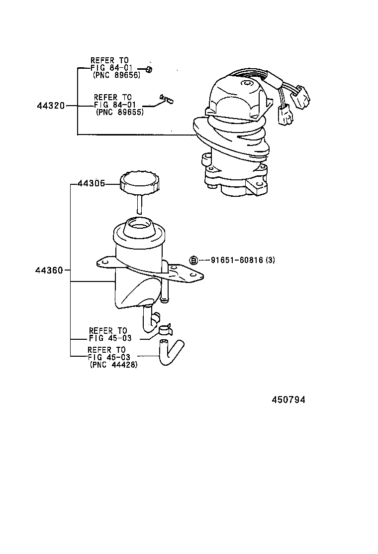  MR2 |  VANE PUMP RESERVOIR POWER STEERING