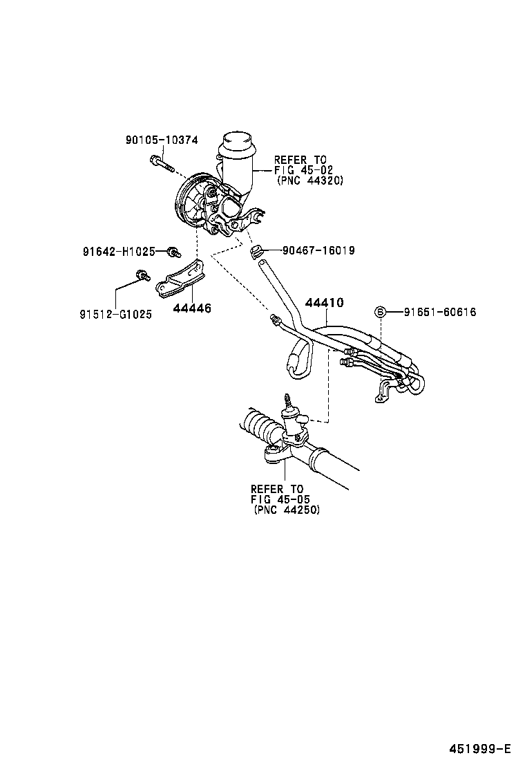  YARIS ECHO VERSO |  POWER STEERING TUBE